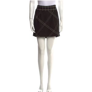 Vintage 90’s Diane von Fürstenberg black wool blend mini